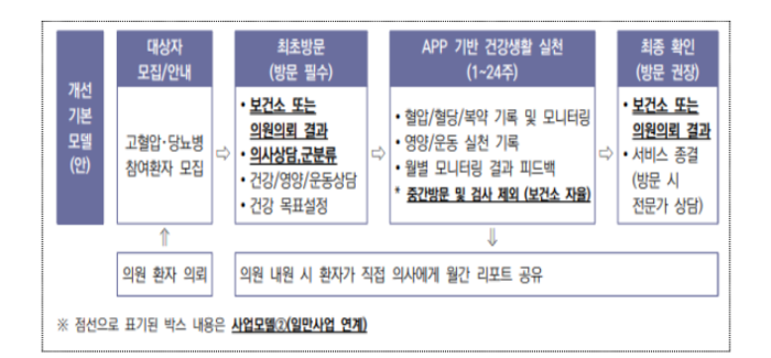 'ICT 기반 보건소 만성질환관리 서비스 사업' 운영 개요(자료=한국건강증진개발원)