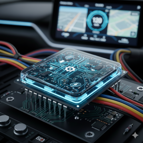 차량용 반도체 AI 생성 이미지(나노바나나)