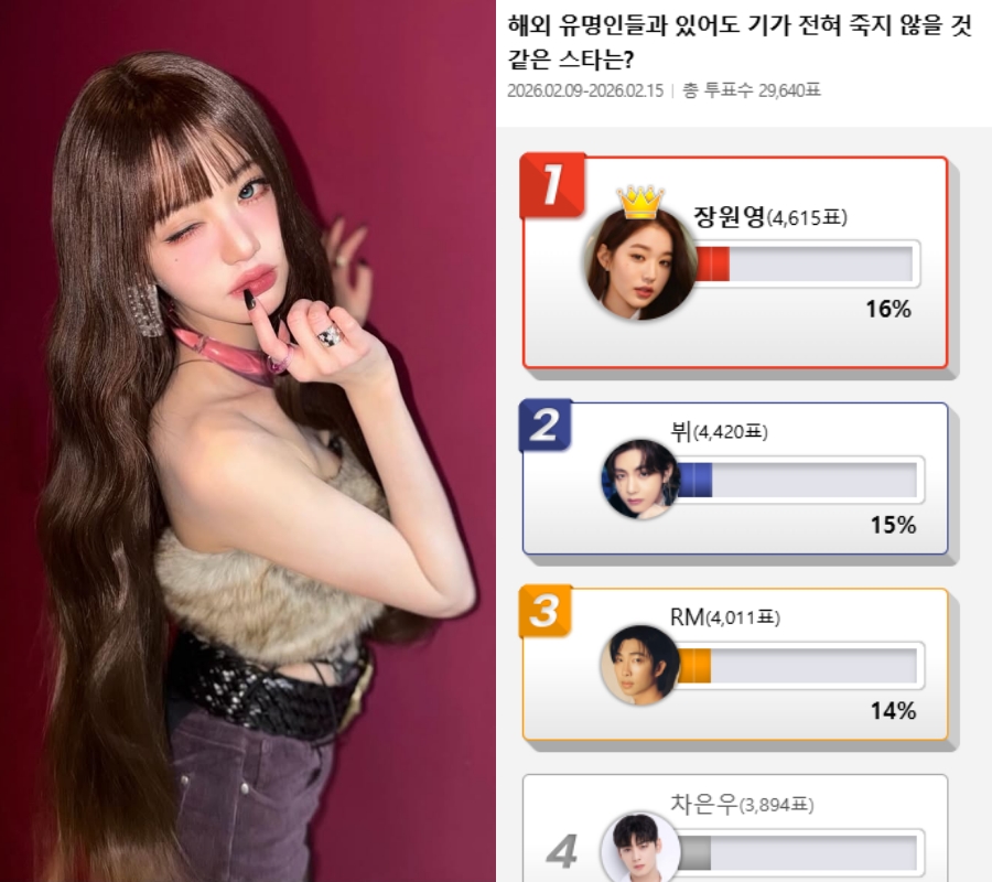 사진 : 장원영인스타그램, 디씨인사이드