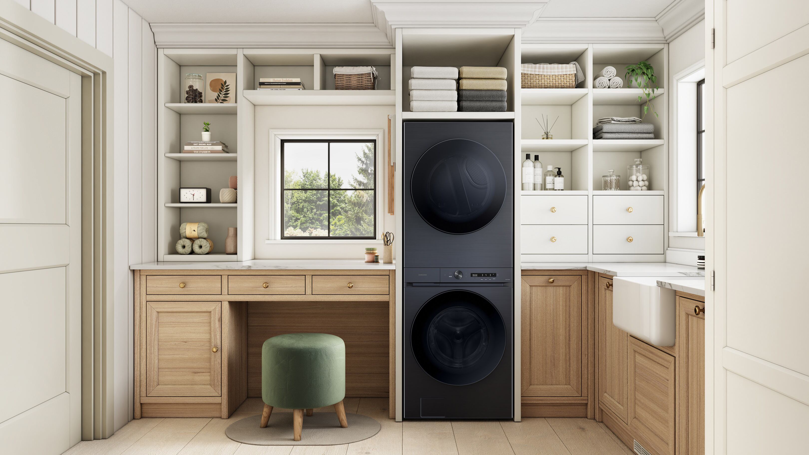 사진은 삼성전자 '비스포크 AI 원바디' 결합형 세탁건조기./삼성전자 제공