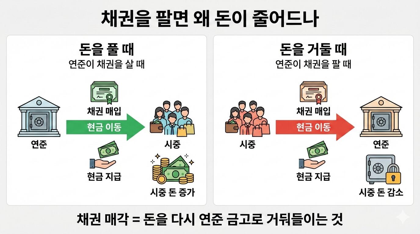 연준의 채권 판매