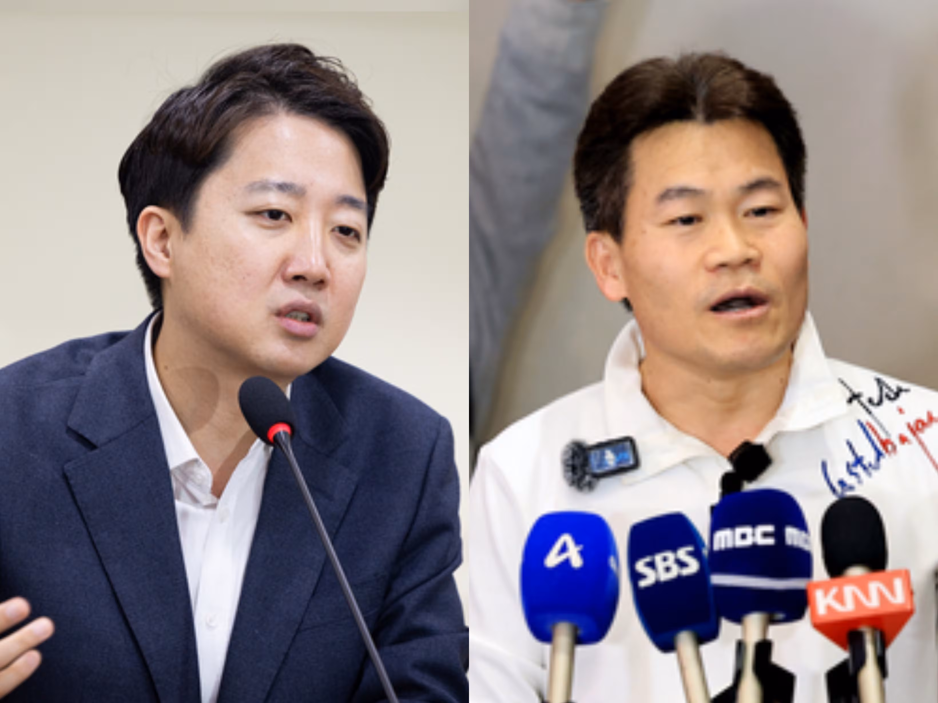 이준석 개혁신당 대표와 전한길 전 한국사 강사