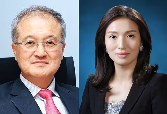 성기학(왼쪽) 영원무역홀딩스 회장과 차녀 성래은 부회장. / 영원무역홀딩스 제공