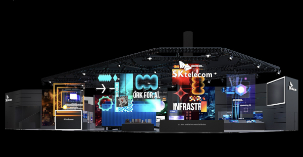 SK텔레콤 MWC26 전시관 모습 / SK텔레콤