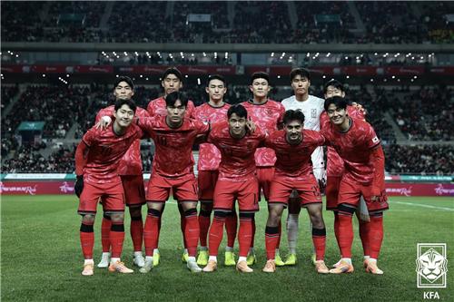 한국 남자 축구 대표팀 [대한축구협회 제공. 재판매 및 DB 금지]