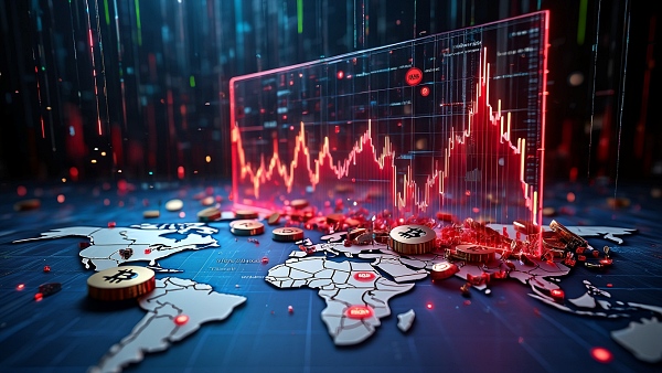 암호화폐, 미국 증시, 한국 증시 등 주요 자산 시장이 붕괴하기 시작했다 [사진: Reve AI]