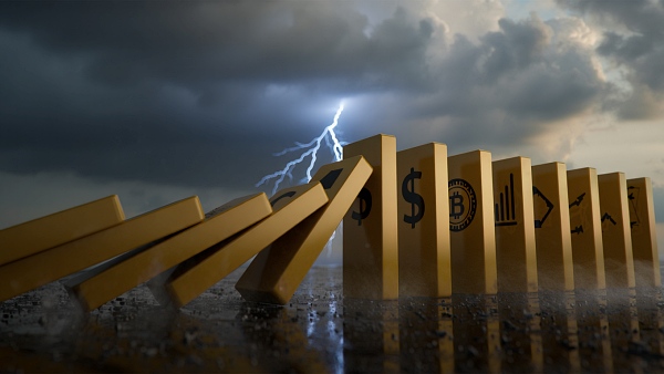 숏 포지션 쏠림과 자금 이탈이 맞물리며 시장 변동성 확대가 예상된다. [사진: Reve AI]