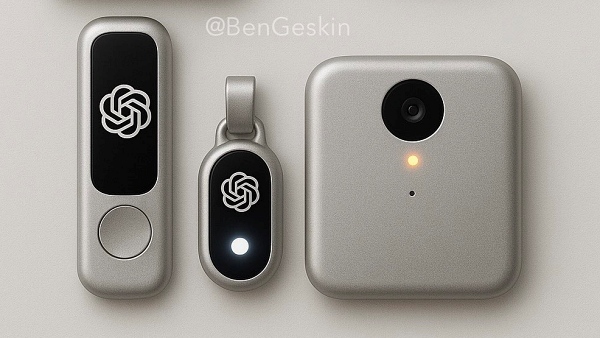 조니 아이브와 오픈AI가 개발하는 AI 기기 콘셉트 이미지 [사진: 엑스(@BenGeskin)]