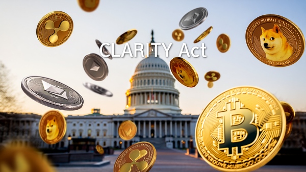 트럼프 행정부가 암호화폐 업계와 시장 구조 법안(CLARITY Act)의 핵심 쟁점을 논의할 방침이다. [사진: Reve AI]