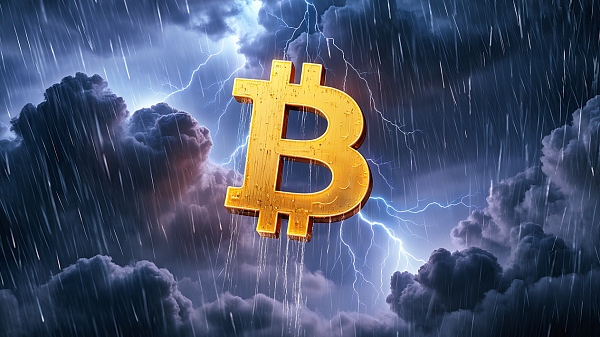 비트코인 하락 가능성이 제기됐다. [사진: Reve AI]