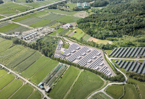 BEP와 남부발전이 전력거래소가 주관하는 ‘2025년 제2차 ESS 중앙계약시장 경쟁입찰’에서 우선협상대상자로 선정된 해남 BESS 사업 조감도 [사진: 브라이트에너지파트너스]