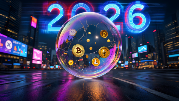 2026년, 암호화폐 시장은 어떻게 변화할까? [사진: Reve AI]