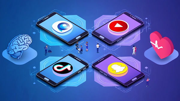 소셜미디어 기업들이 청소년 정신 건강 보호 평가를 받는 등급제에 참여한다. [사진: Reve AI]