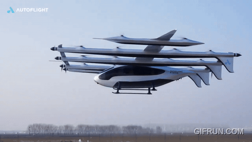 오토플라이트의 전기 수직이착륙기가 비행하는 모습 [사진: 오토플라이트 유튜브]