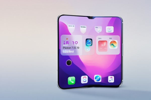 애플이 폴더블 아이폰 디스플레이 기술을 검토 중이다. [사진: Reve AI]