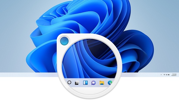 윈도11의 작업표시줄 [사진: MS]