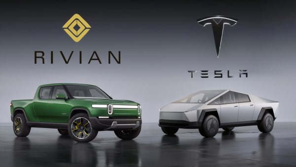 리비안이 테슬라의 빈틈을 파고들며 반등을 노리고 있다.  [사진: Reve AI]