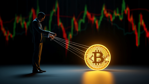 비트코인 시장은 여전히 높은 변동성을 보이지만, 단일 기업이 지속적으로 시장을 조작할 가능성은 낮다 [사진: Reve AI]