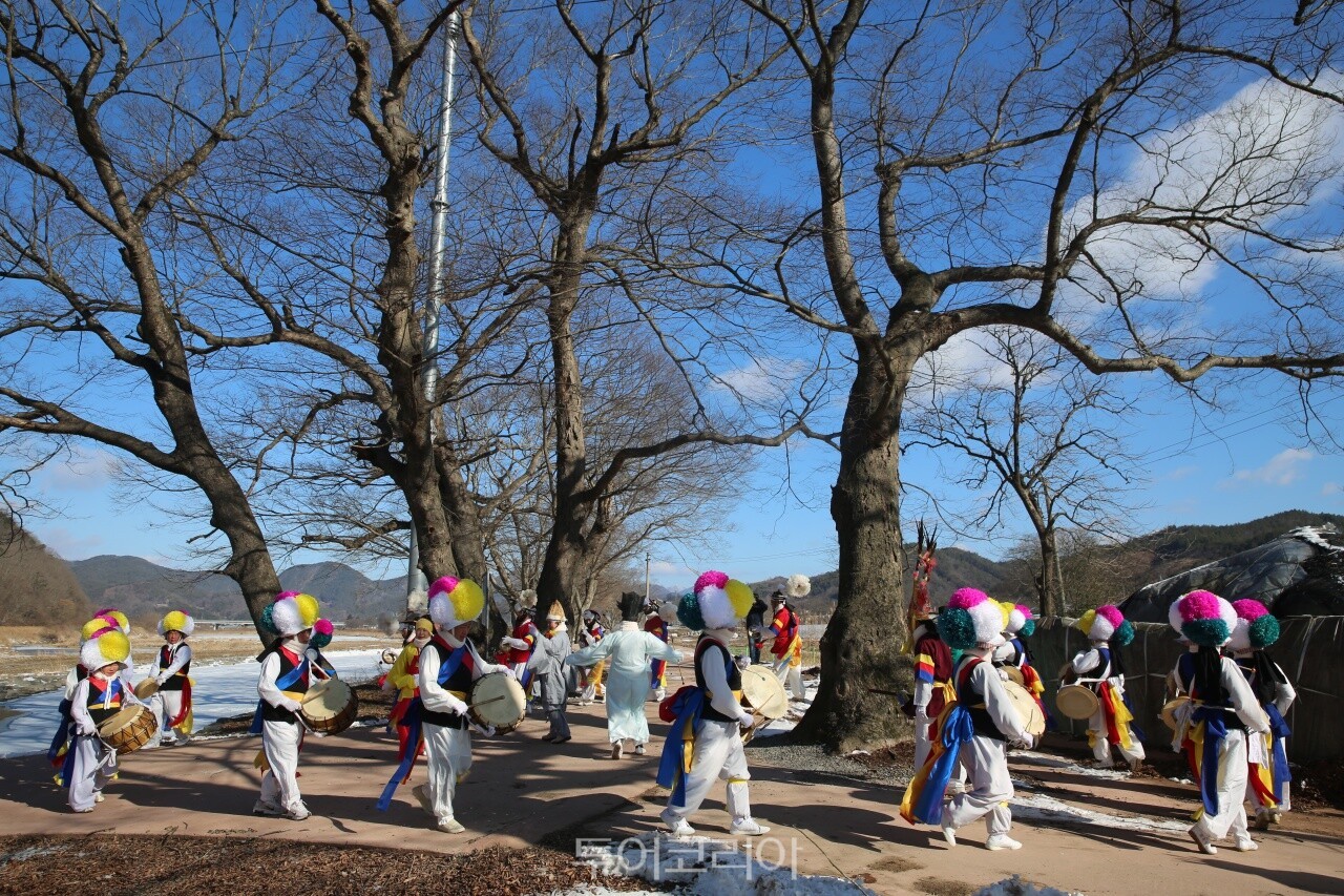지난해 진행된 한천농악 정월대보름  /사진-화순군