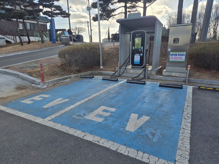 전기차 충전 구역 모습.(사진=서산시청)