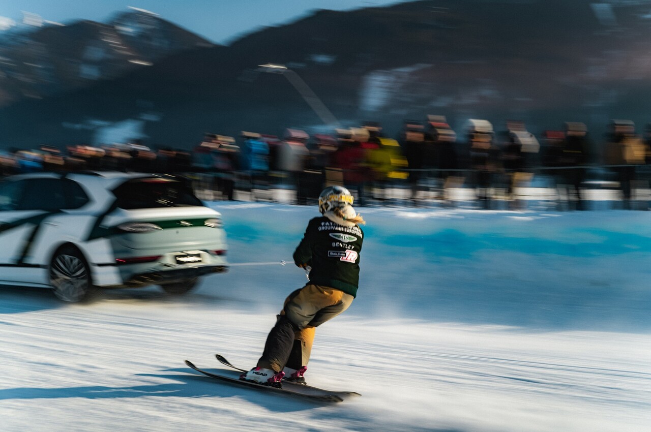 &nbsp;   The New Continental GT S boasts a 680-horsepower hybrid powertrain and performance active chassis. During the Skijöring program, Chris Harris drove the Bentayga Speed with Hedvig Wessel as a passenger in a thrilling demonstration. Photo: Bentley Motors