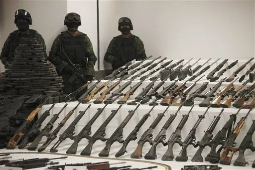 Mexico seizes 154 rifles from buried cartel cache – San Diego Union-Tribune