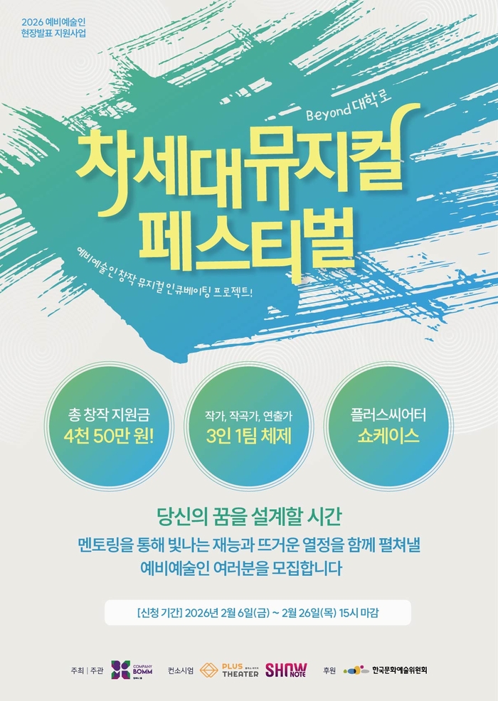 Unlock Your Musical Talent: Join the ‘Beyond 대학로’ Incubation Project for Aspiring Artists
