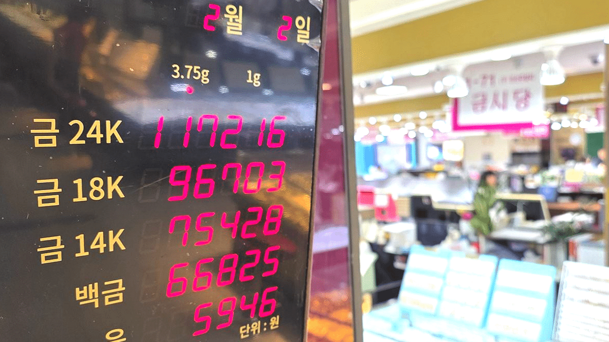 안전자산 믿었다가 '날벼락'... '워시 쇼크'에 1조5천억 날렸다 1 금 시세 하락