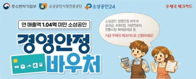 25만원→50만원 절반으로 줄었지만... 소상공인 바우처 신청 '오늘부터' 3 소상공인 경영안정 바우처 신청접수