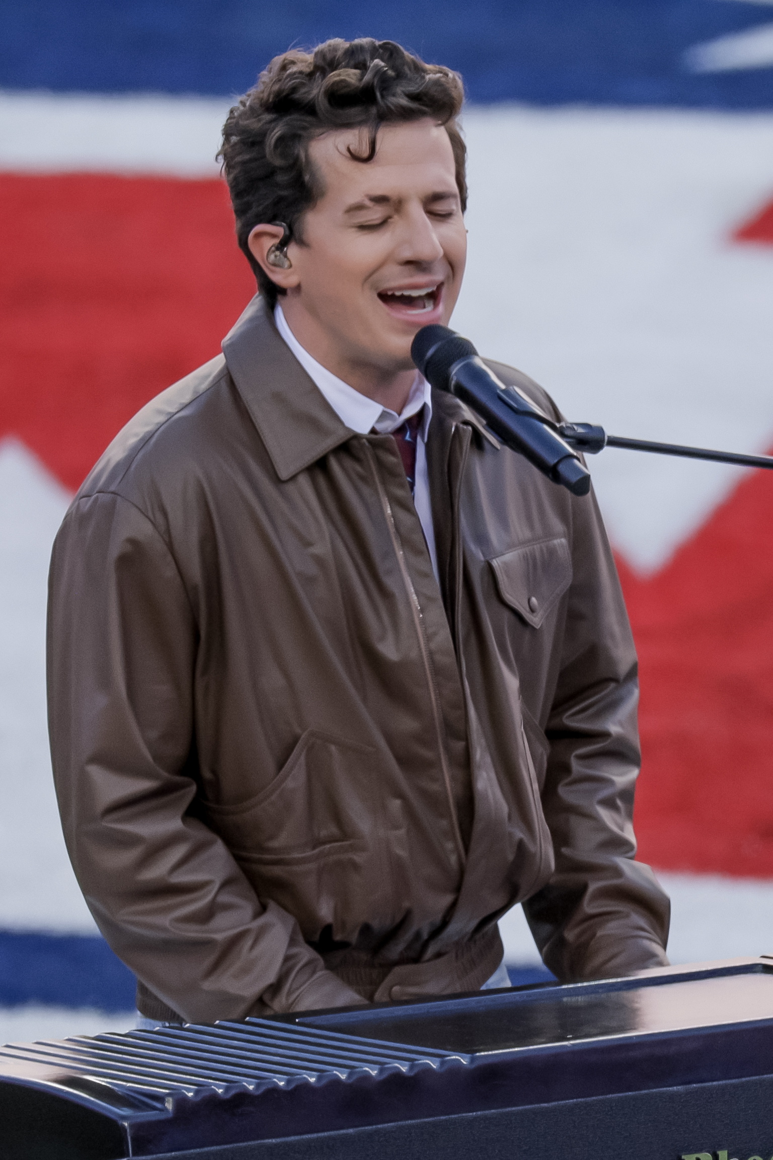 Charlie Puth performs the US National Anthem during pregame activities before Super Bowl LX between the New England Patriots and the Seattle Seahawks at the Levi's Stadium in Santa Clara, California, USA, 08 February 2026. EPA/CHRIS TORRES