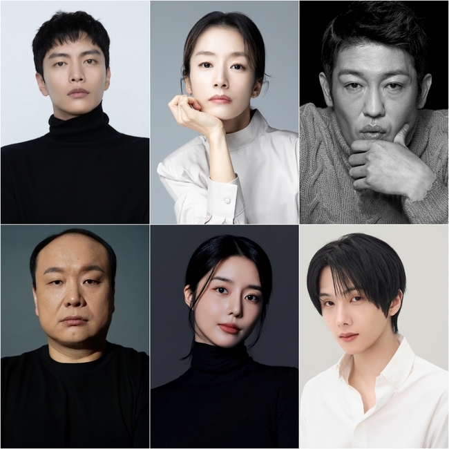 (왼쪽부터 시계방향) 이민기, 곽선영, 허성태, NCT 지성, 문희, 이호철(사진=각 소속사)