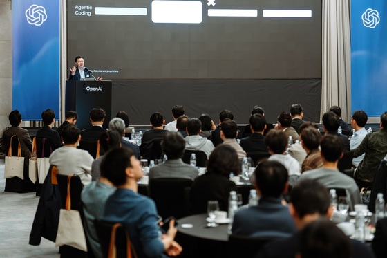 Albert Yip, head of technical solutions for Asia-Pacific at OpenAI, speaks during the “OpenAI Codex CTO Forum” in Asia, March 31. / Courtesy of OpenAI