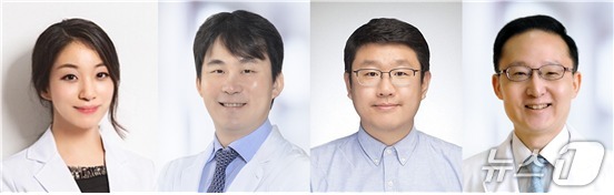 (From left) Jang Moon-young, Department of Psychiatry, Guro Hospital, Korea University; Park Jun-bin, Department of Cardiology, Seoul National University Hospital; Han Kyung-do, Department of Information, Statistics, and Actuarial Science, Soongsil University; and Kim Jae-won, Department of Child and Adolescent Psychiatry, Seoul National University Hospital / Provided by Korea University Guro Hospital