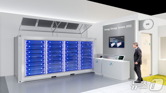 Photo 2) ESS products at the SK On InterBattery 2026 exhibition hall / Provided by SK On