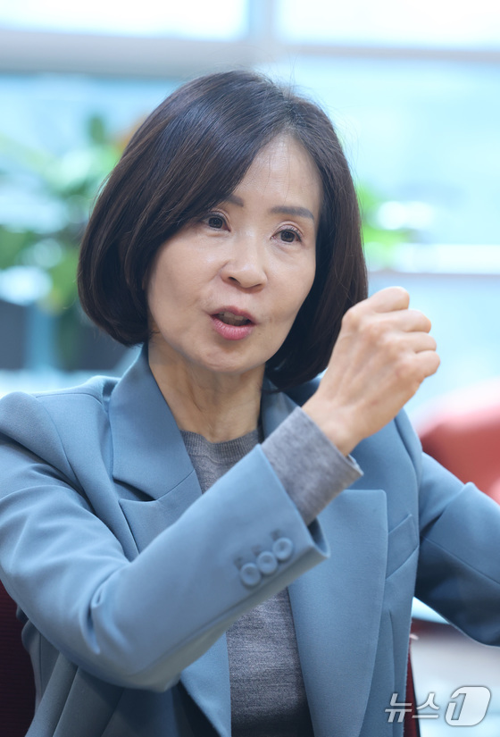 Rep. Choi Soo-jin of the People Power Party is interviewed by News1 at the National Assembly Members\' Office Building in Yeouido, Seoul, on March 4 2026.3.4 / News1