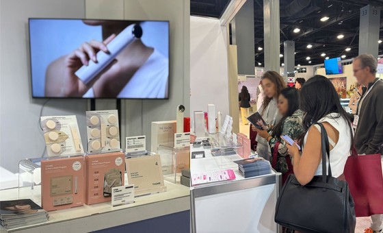 The THOME brand booth of At Home Company at Cosmoprof Miami / Courtesy of Athome