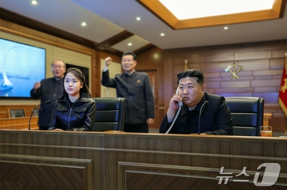 The Rodong Sinmun, the official newspaper of North Korea\'s Workers\' Party, reported on Wednesday that another test launch of a strategic cruise missile was conducted from the destroyer Choe Hyon Ho on Tuesday. Kim Jong Un, the Party\'s General Secretary, and his daughter Ju Ae observed the test launch via video / Rodong Sinmun