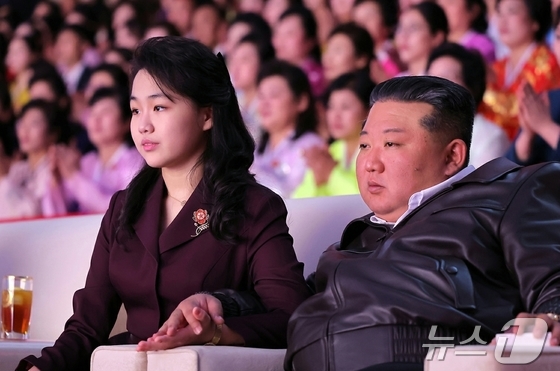 The Rodong Sinmun, the official newspaper of North Korea\'s Workers\' Party, reported on Monday that a commemorative performance for International Women\'s Day was successfully held at the Pyongyang Gymnasium on the previous day. Party General Secretary Kim Jong Un attended the event with his wife, Ri Sol-ju, and their daughter, Ju A / Rodong Sinmun