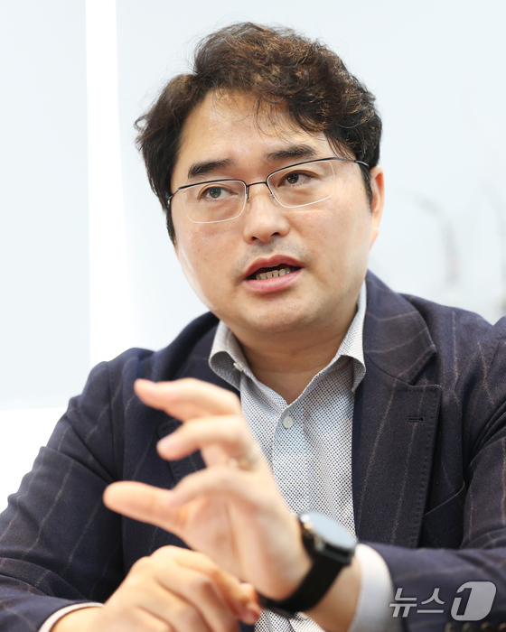 Lee Chang-jae, CEO of Daewoong Pharmaceutical, explains why he expects the company to generate 1 trillion KRW in revenue from its digital healthcare business within the next five years 2026.3.23 / News1