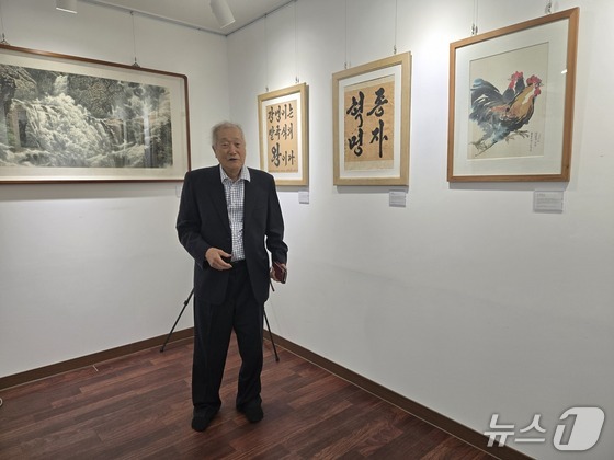 Kim Soon-kwon (82), president of the Africa-North Korea Museum, met near the International Corn Foundation office in Pohang, North Gyeongsang Province, on February 22 2026.2.22 / News1