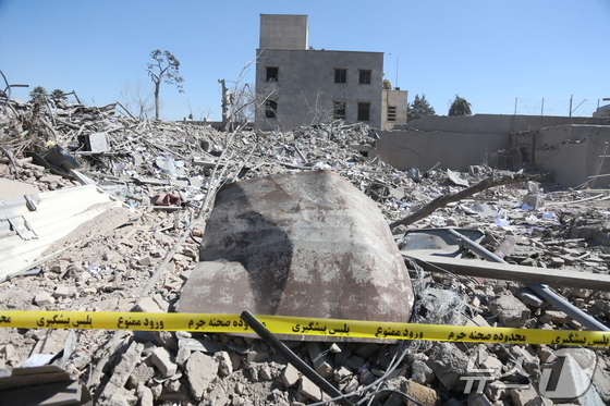 On March 3, damaged buildings and debris in Tehran, Iran, following U.S. and Israeli airstrikes 2026.03.03 / News1