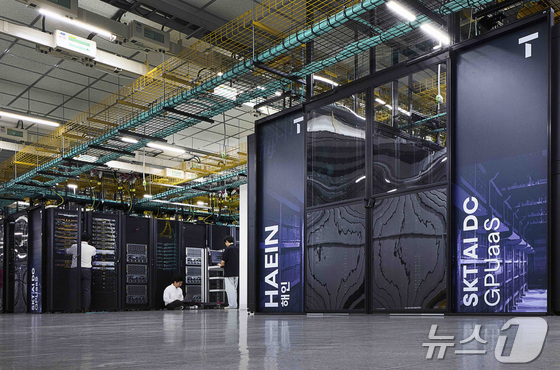 Haein, deployed at SK Broadband’s Gasan AI data center, is shown. / Courtesy of SK Telecom