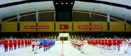 The Rodong Sinmun, the official newspaper of North Korea\'s Workers\' Party, reported on Thursday that the 2026 National Winter Sports Games had opened, stating that the opening ceremony took place on Wednesday at the ice hockey arena in the Paektusan District Sports Village in Samjiyon City / Rodong Sinmun