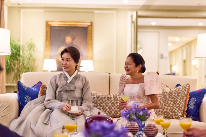 김혜경 여사, 필리핀 대통령 영부인과 친교일정<YONHAP NO-6255>