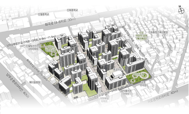 서울 양천구 신월5동 77번지 일대 조감도