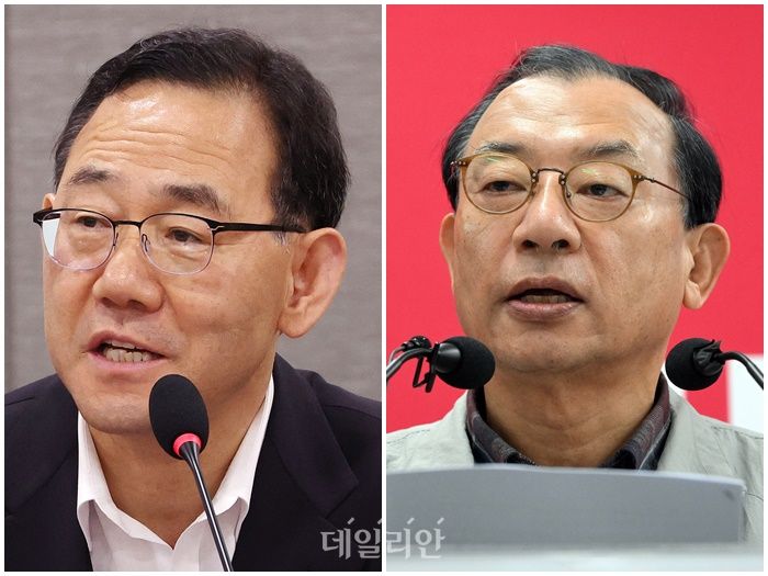 주호영 국회부의장(왼쪽)과 이정현 국민의힘 공천관리위원장(오른쪽) ⓒ데일리안 홍금표 기자