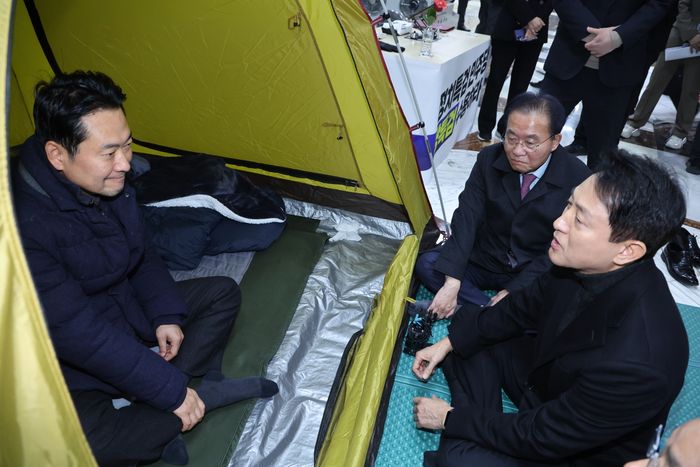 오세훈 서울특별시장이 지난 달 18일 국회 로텐더홀에서 