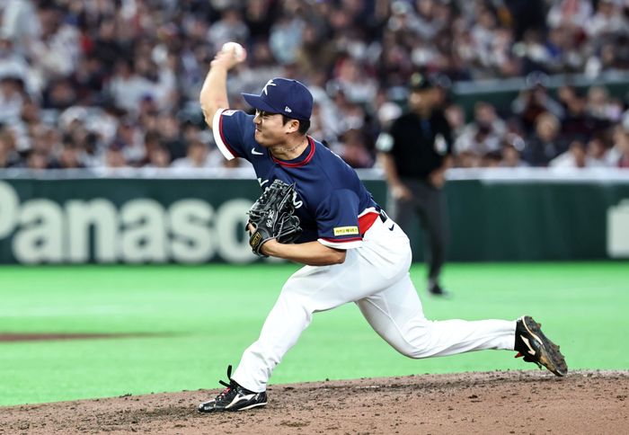 고우석의 투구수 여유가 있던 상황이었다. ⓒ 연합뉴스