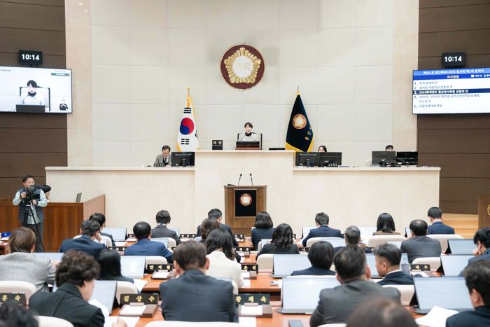 용인특례시의회 제301회 임시회 개회 모습. ⓒ용인시의회 제공