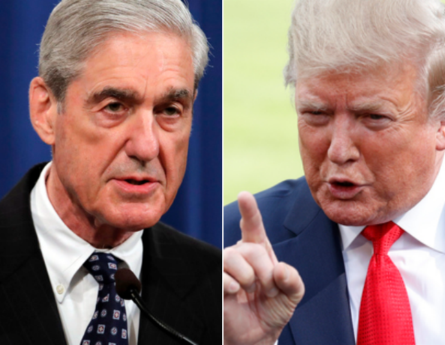뮬러 전 국장(왼쪽)과 트럼프 대통령 ⓒAP